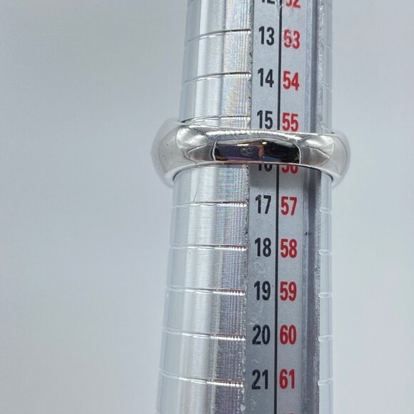 Sterling Silver White & Black CZ Pave Ring Band Size 7 *READ* - Picture 11 of 11